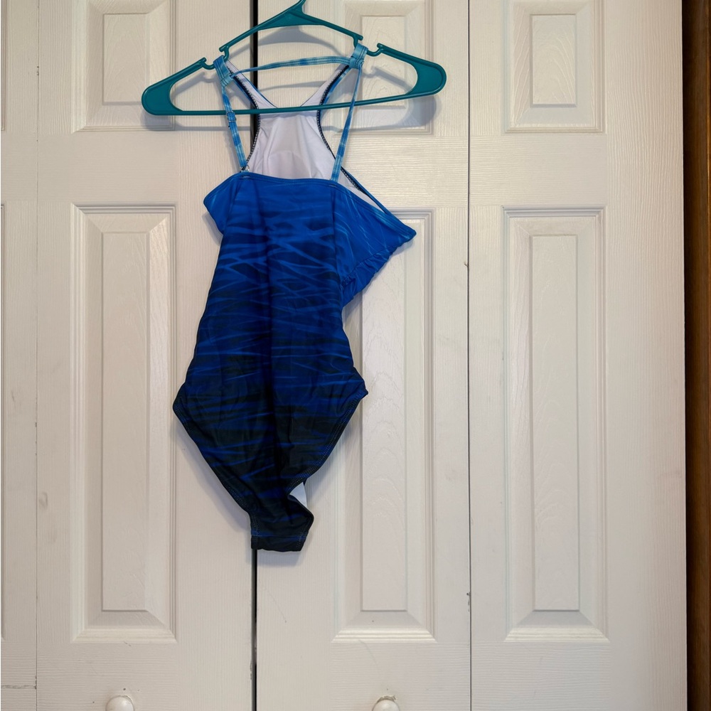 Holipick Blue and Black One-Piece Swimsuit‎ - Picture 2 of 3